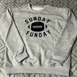 Sunday funday medium gray pullover!